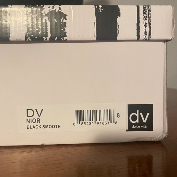 Women's Dolce Vita NIOR Black Smooth Ankle Boots - Picture 3 of 5